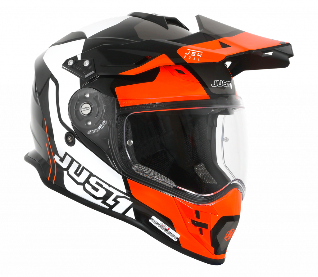 Just1 J34 Pro Tour Adventure Helmet Orange/Black | Sprocket Sport